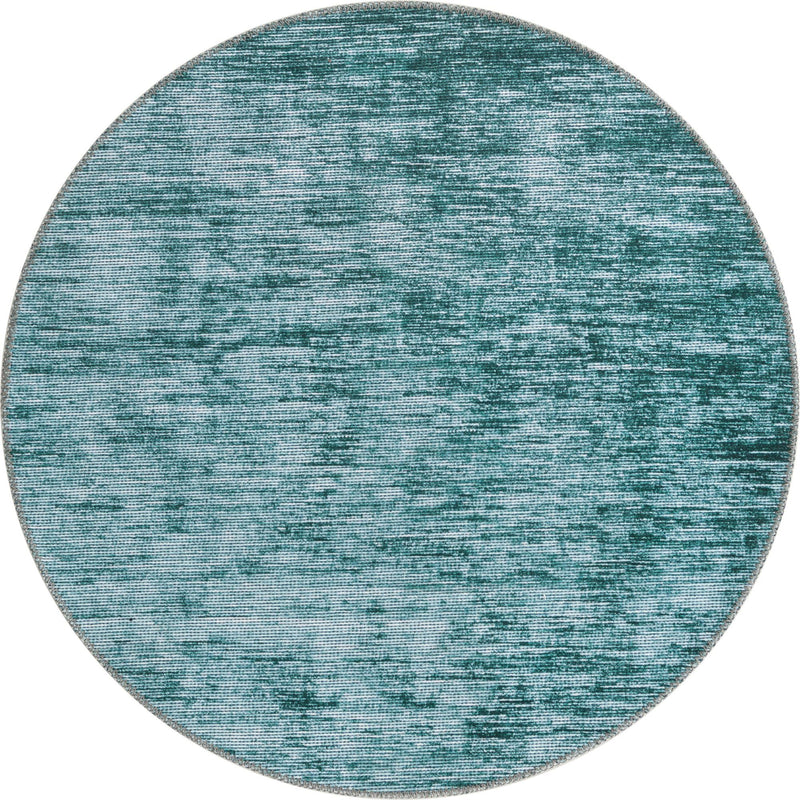 Sahara Essence Collection Area Rug - Oasis (Teal) Round Teal lifestyle 17