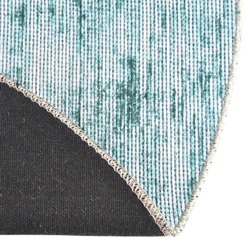 Sahara Essence Collection Area Rug - Oasis (Teal) Round Teal lifestyle 52