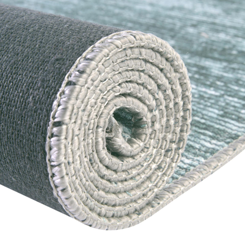 Sahara Essence Collection Area Rug - Oasis (Teal) Round Teal lifestyle 67