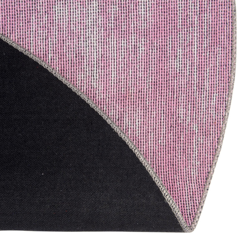 Sahara Essence Collection Area Rug - Oasis (Pink) Round Pink lifestyle 52
