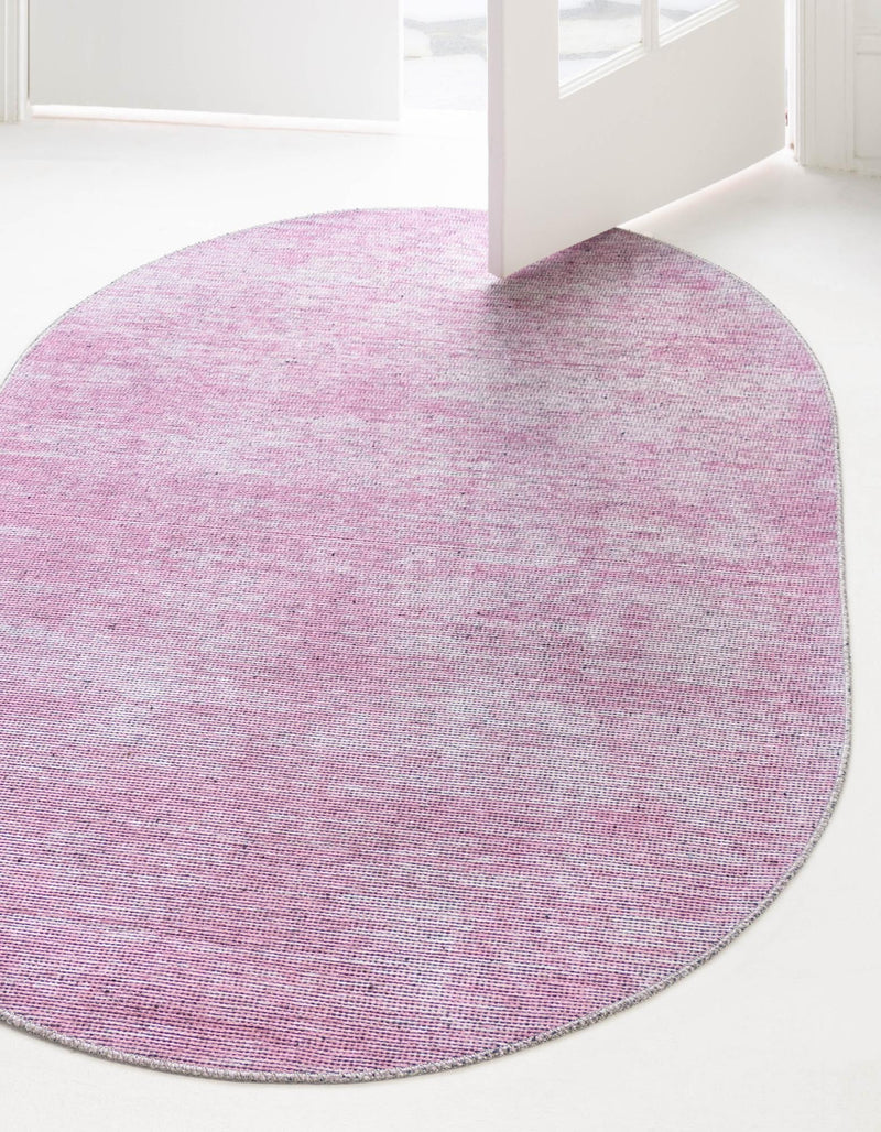 Sahara Essence Collection Area Rug - Oasis (Pink) Oval Pink lifestyle 23