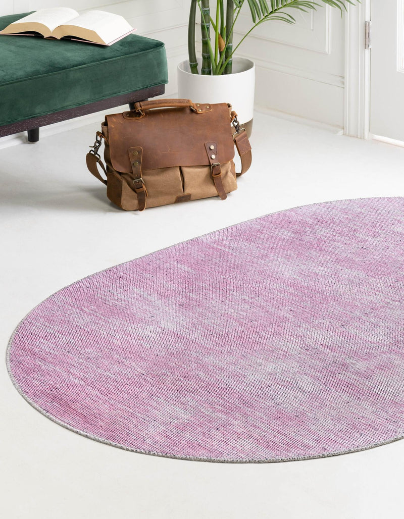 Sahara Essence Collection Area Rug - Oasis (Pink) Oval Pink lifestyle 28