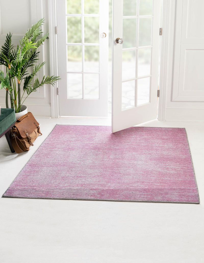 Sahara Essence Collection Area Rug - Oasis (Pink) Square Pink lifestyle 25