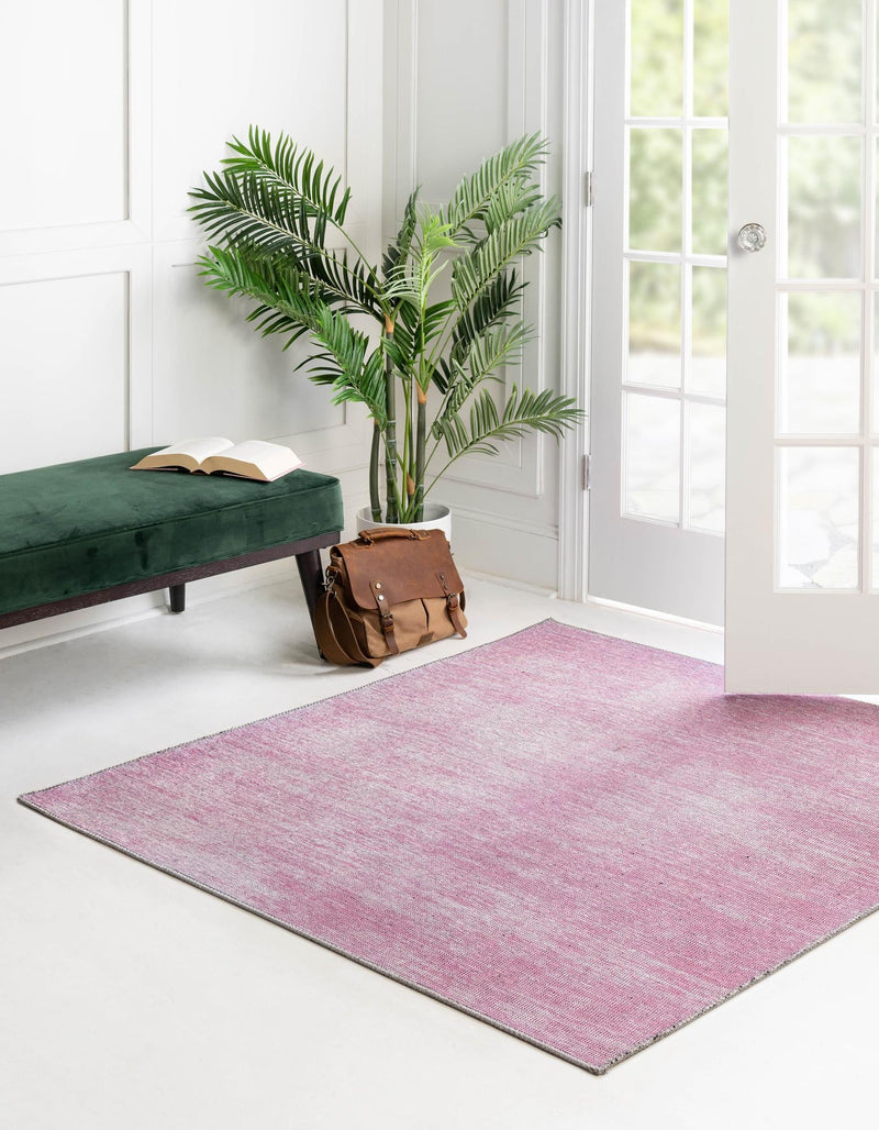 Sahara Essence Collection Area Rug - Oasis (Pink) Square Pink lifestyle 30