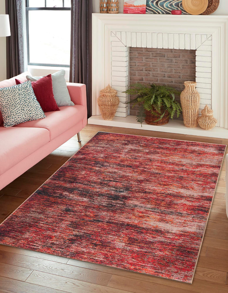 Sahara Essence Collection Area Rug - Oasis (Rust Red) Rectangle Rust Red lifestyle 2
