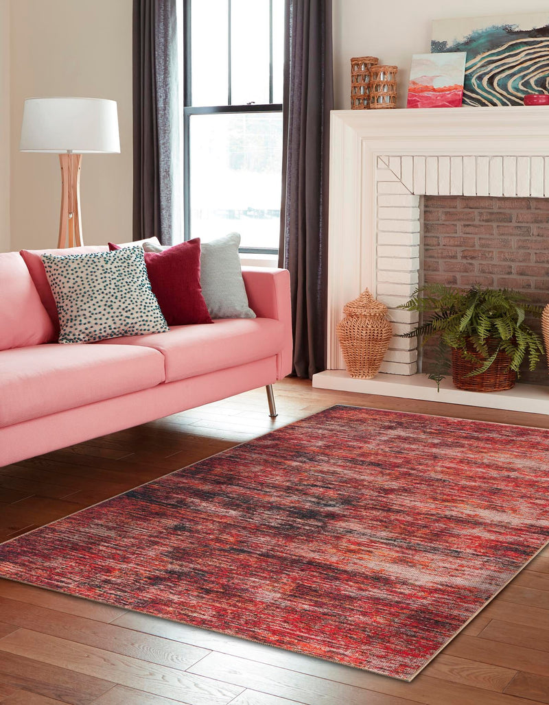 Sahara Essence Collection Area Rug - Oasis (Rust Red) Rectangle Rust Red lifestyle 3