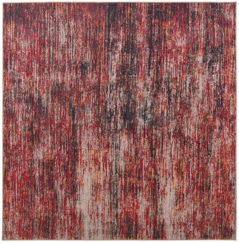 Sahara Essence Collection Area Rug - Oasis (Rust Red) Square Rust Red lifestyle 20
