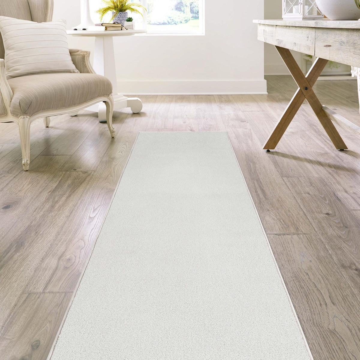 Everyday Elegance Collection Area Rug - Serenity (Cloud Gray) Runner Cloud Gray lifestyle 42