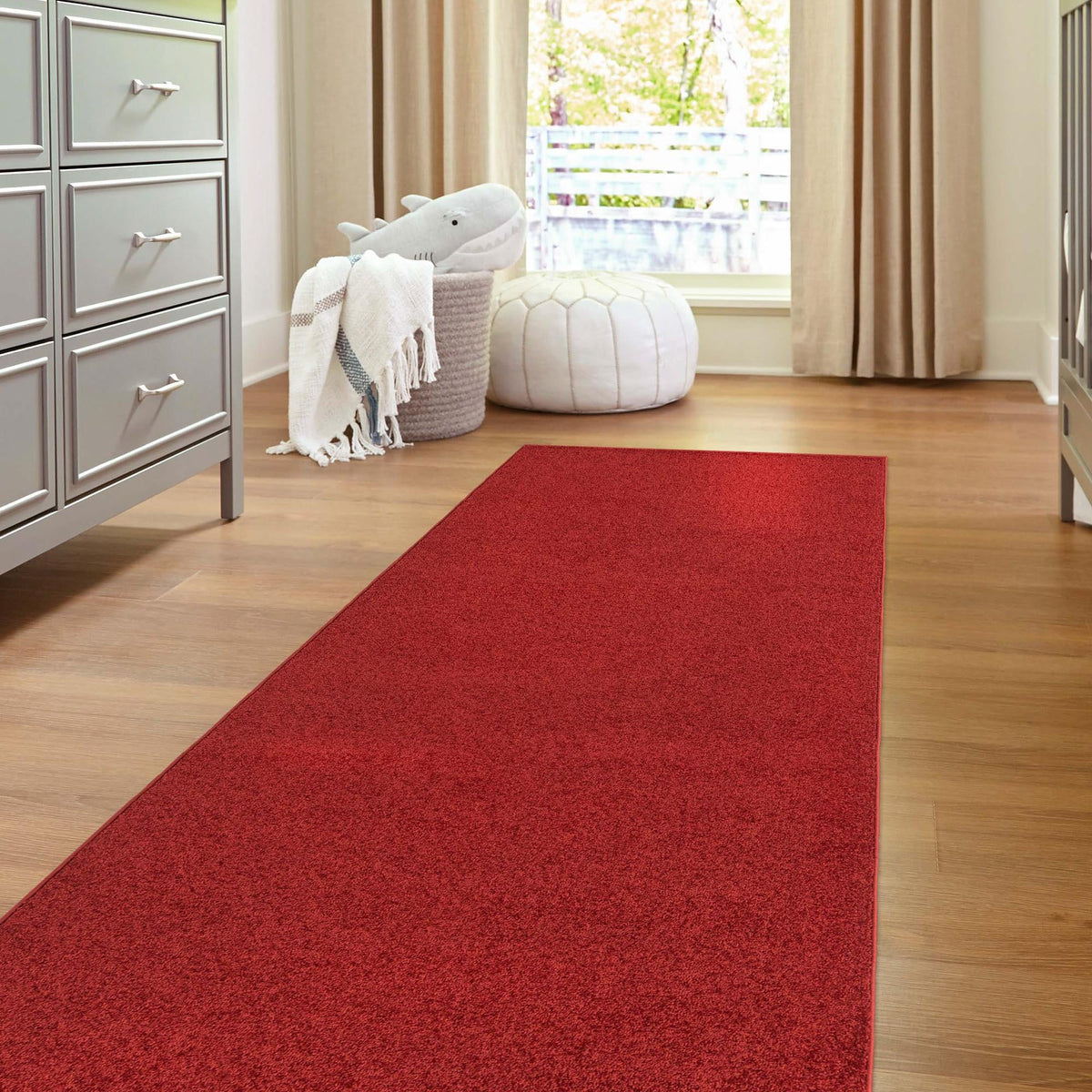 Everyday Elegance Collection Area Rug - Serenity (Garnet red) Runner Garnet red lifestyle 42