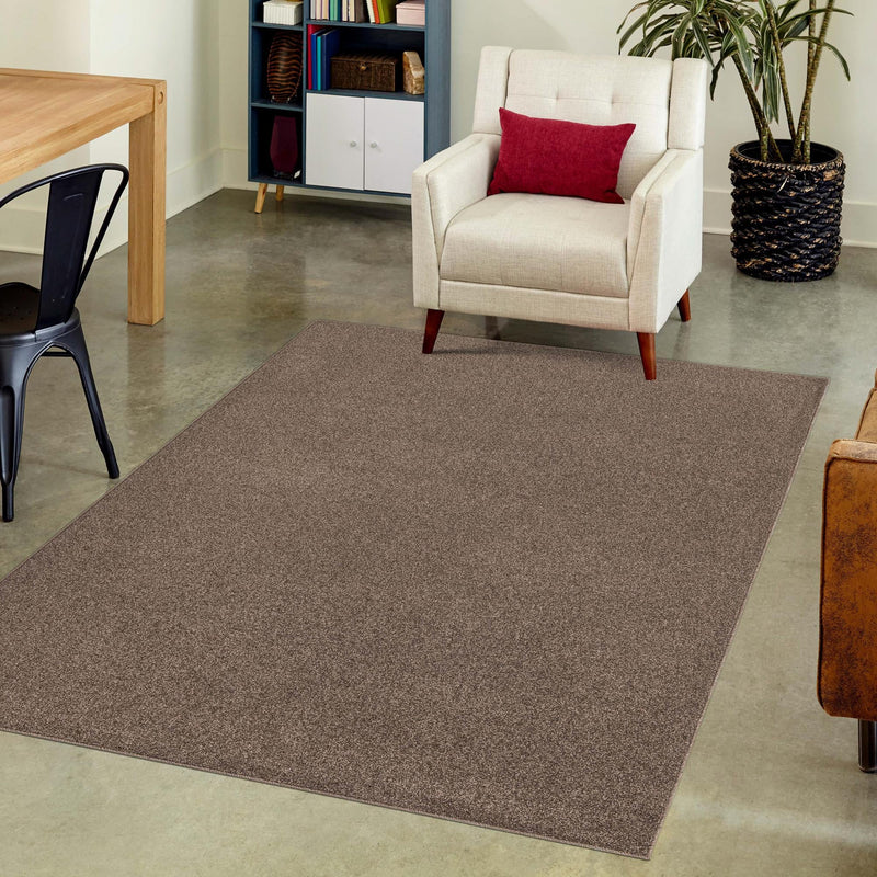 Everyday Elegance Collection Area Rug - Serenity (Hickory Brown) Rectangle Hickory Brown lifestyle 13