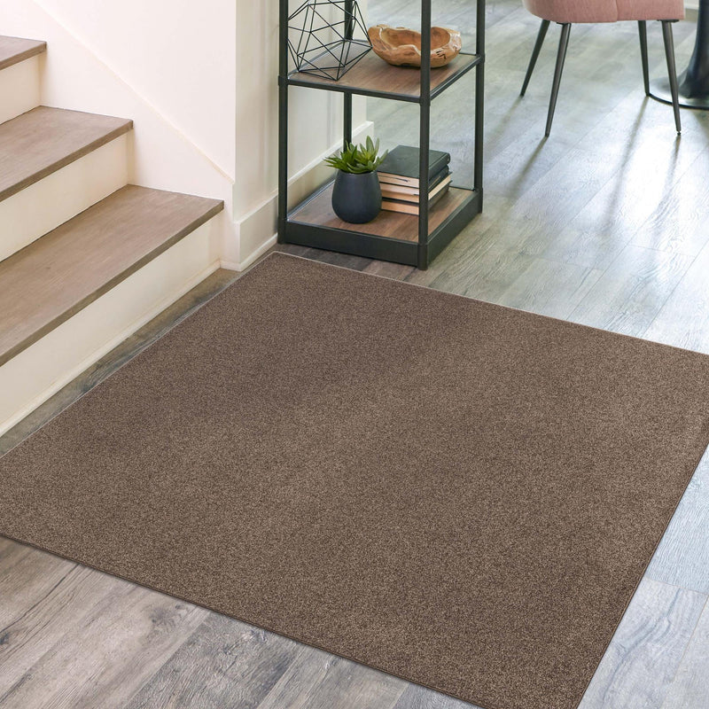 Everyday Elegance Collection Area Rug - Serenity (Hickory Brown) Square Hickory Brown lifestyle 39