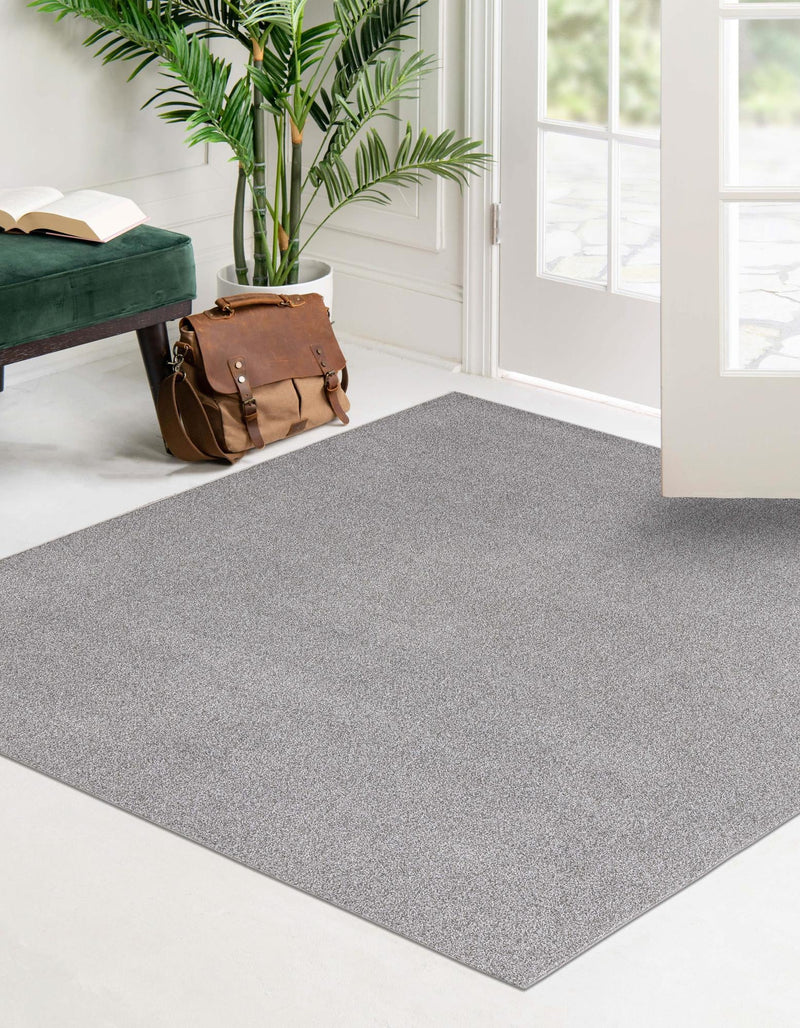 Everyday Elegance Collection Area Rug - Serenity (Pebble Gray) Square Pebble Gray lifestyle 17