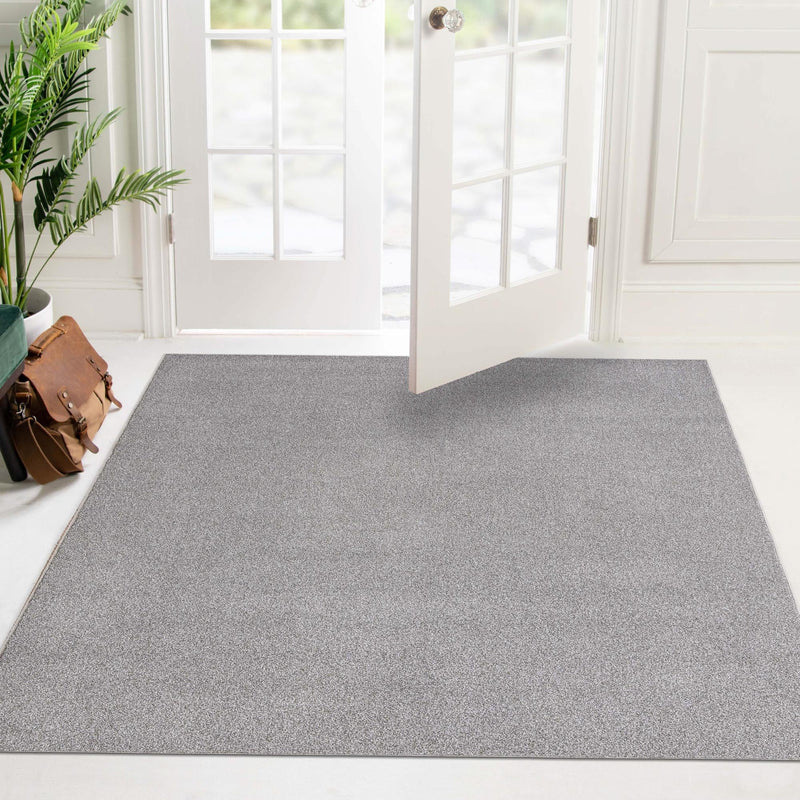 Everyday Elegance Collection Area Rug - Serenity (Pebble Gray) Square Pebble Gray lifestyle 39