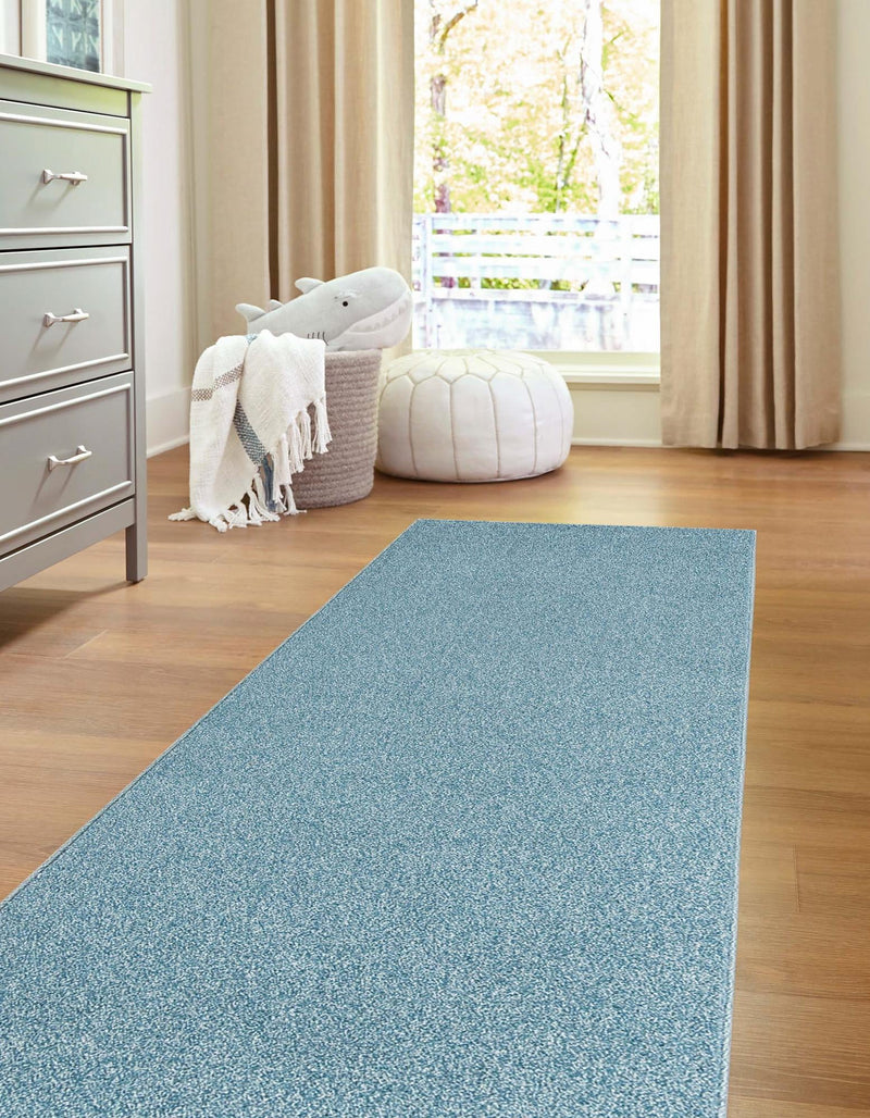 Everyday Elegance Collection Area Rug - Serenity (Santorini Blue) Runner Santorini Blue lifestyle 18