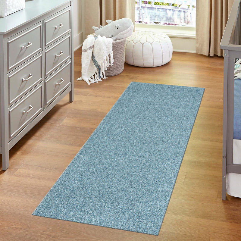 Everyday Elegance Collection Area Rug - Serenity (Santorini Blue) Runner Santorini Blue lifestyle 40