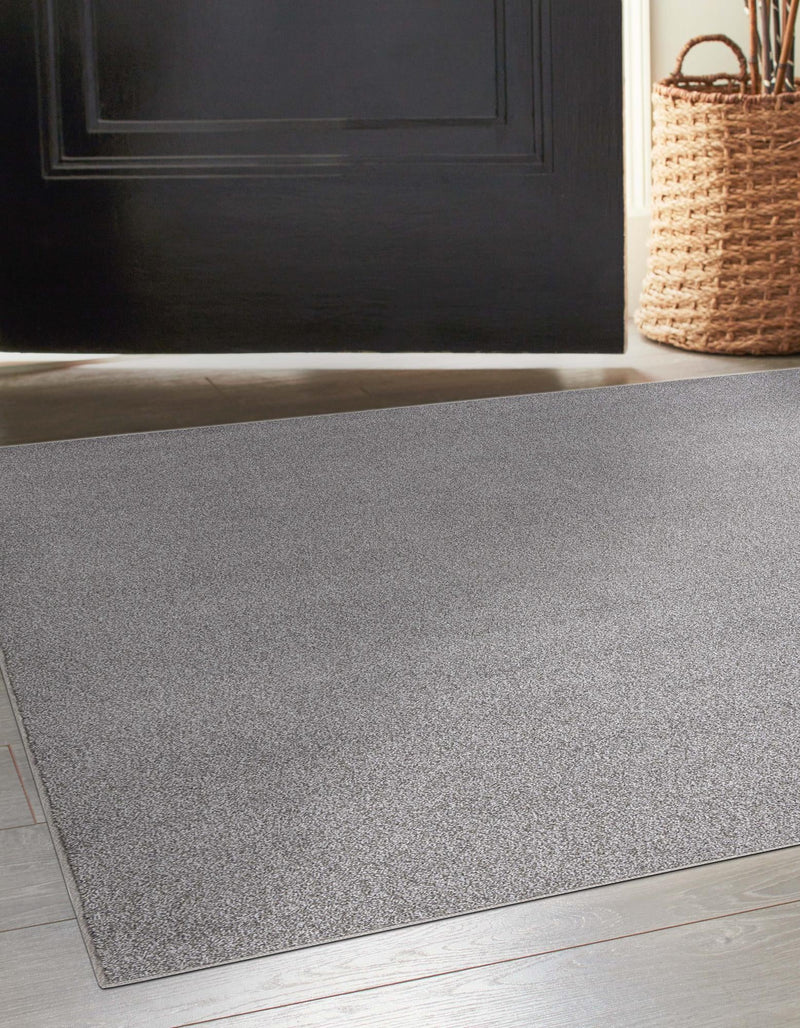 Everyday Elegance Collection Area Rug - Serenity (Smoke Gray) Square Smoke Gray lifestyle 17