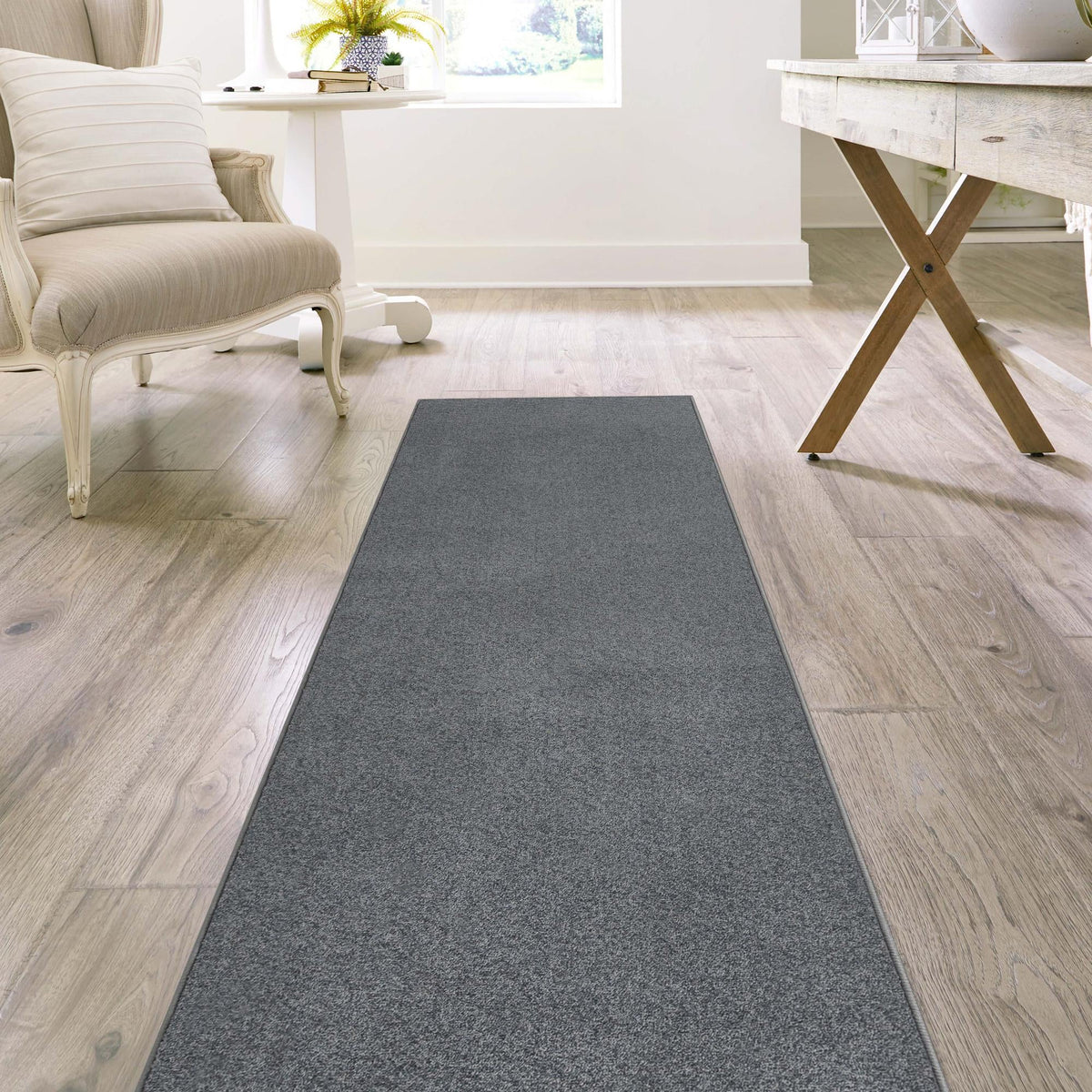 Everyday Elegance Collection Area Rug - Serenity (Storm Gray) Runner Storm Gray lifestyle 42