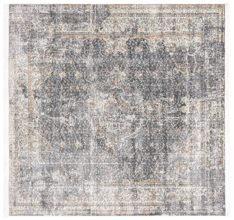 Caribbean Breeze Collection Area Rug - Utila Square Fume Gray lifestyle 20