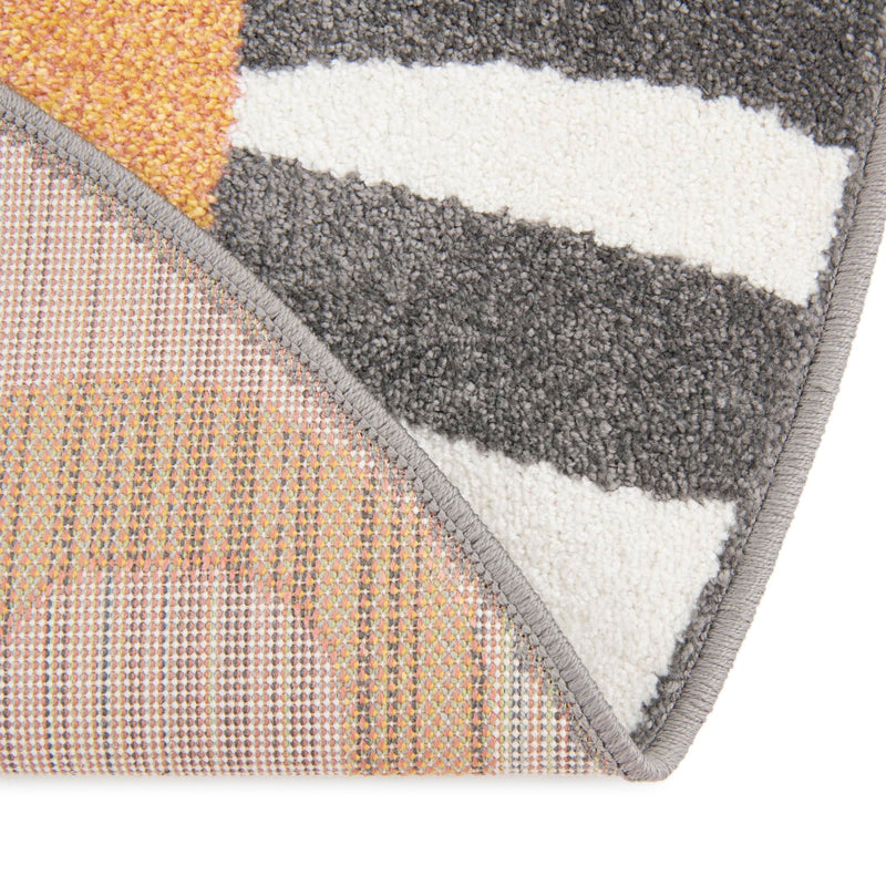 Playful Patterns Collection Area Rug - Riddle Round Light Brown lifestyle 15