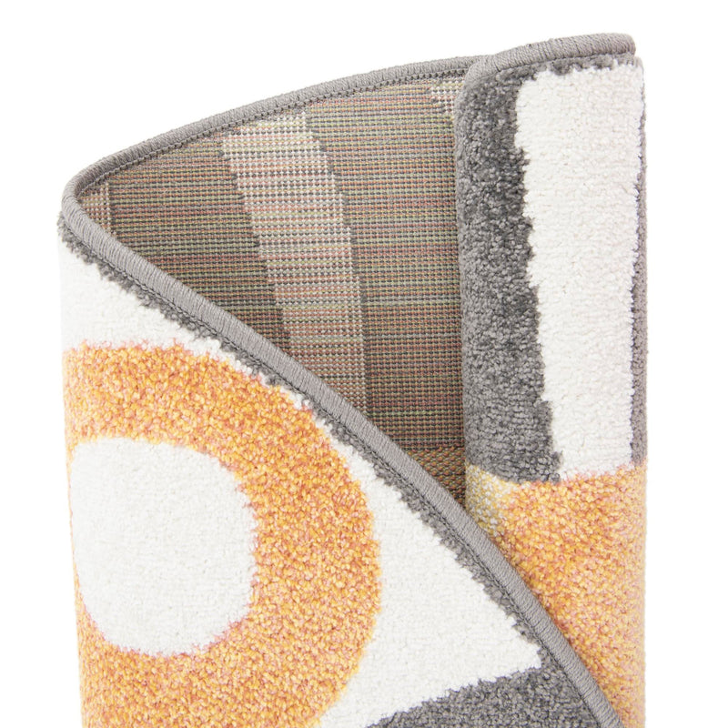 Playful Patterns Collection Area Rug - Riddle Round Light Brown lifestyle 19