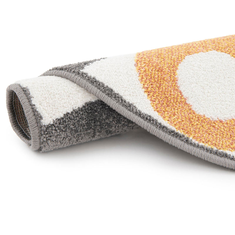Playful Patterns Collection Area Rug - Riddle Round Light Brown lifestyle 21