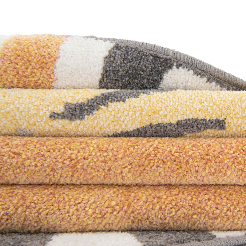 Playful Patterns Collection Area Rug - Riddle Round Light Brown lifestyle 25