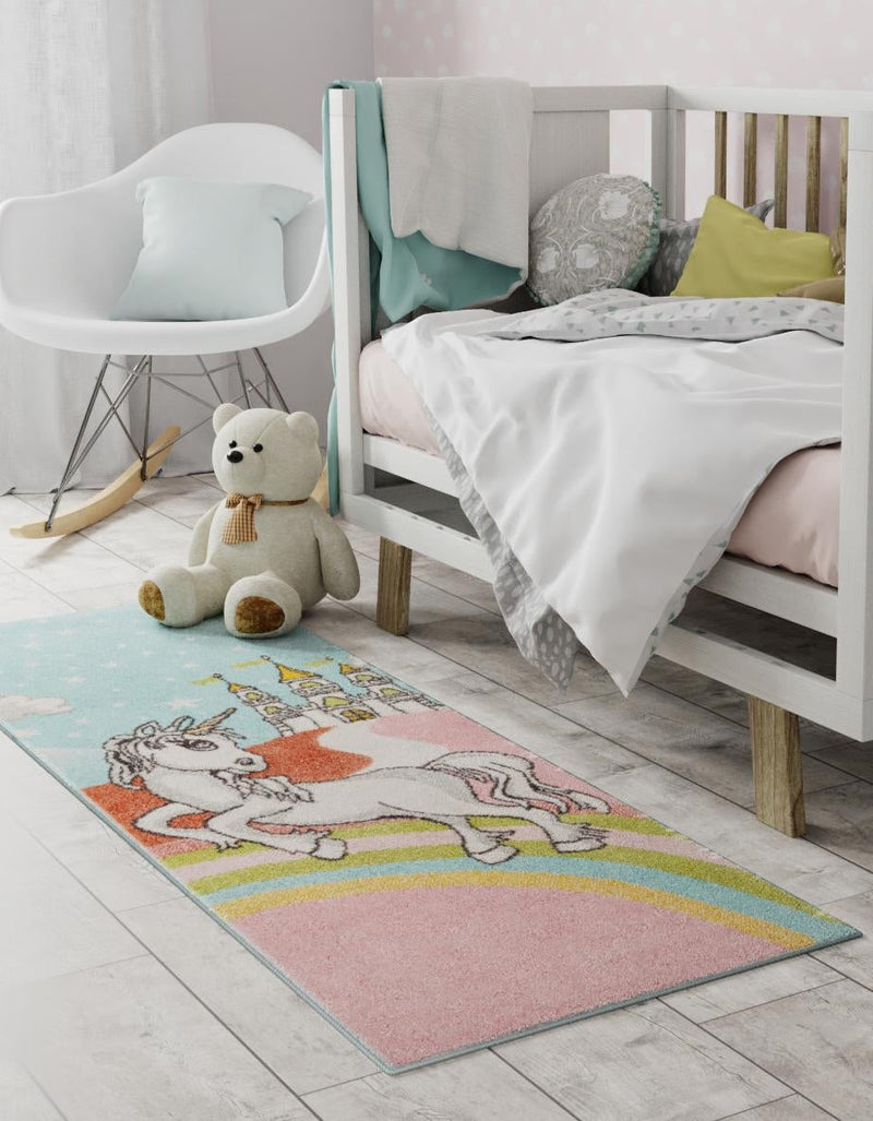 Playful Patterns Collection Area Rug - Carnival Runner Multi lifestyle 18