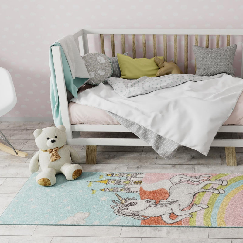 Playful Patterns Collection Area Rug - Carnival Runner Multi lifestyle 42