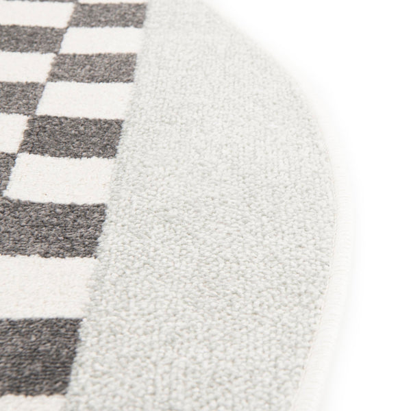 Playful Patterns Collection Area Rug - Confetti Round Gray lifestyle 27