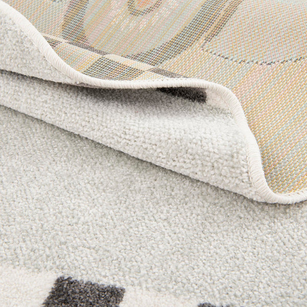 Playful Patterns Collection Area Rug - Confetti Round Gray lifestyle 39