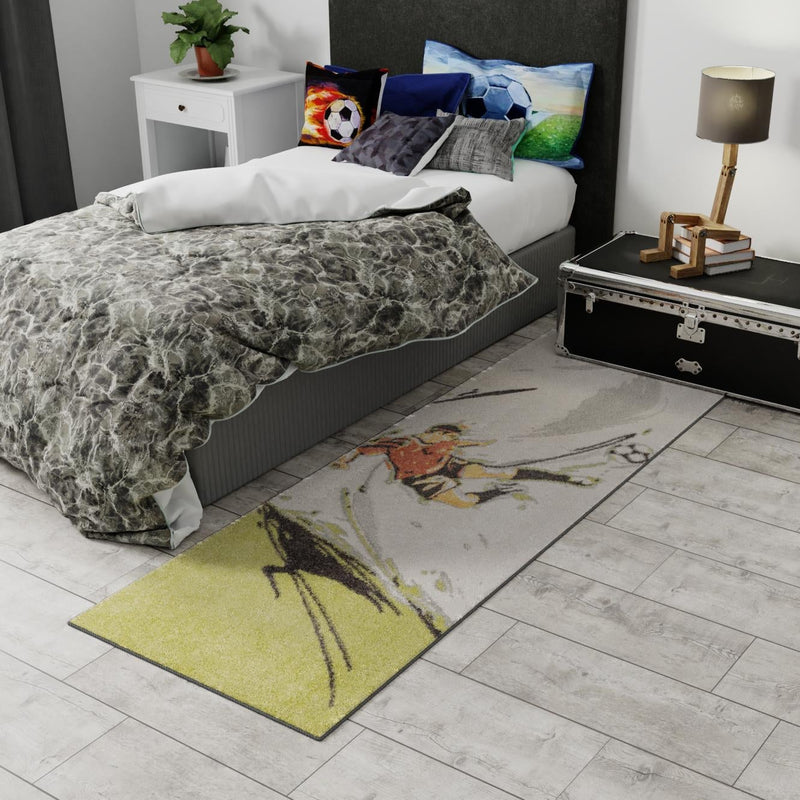 Playful Patterns Collection Area Rug - Mirage Runner Gray lifestyle 44