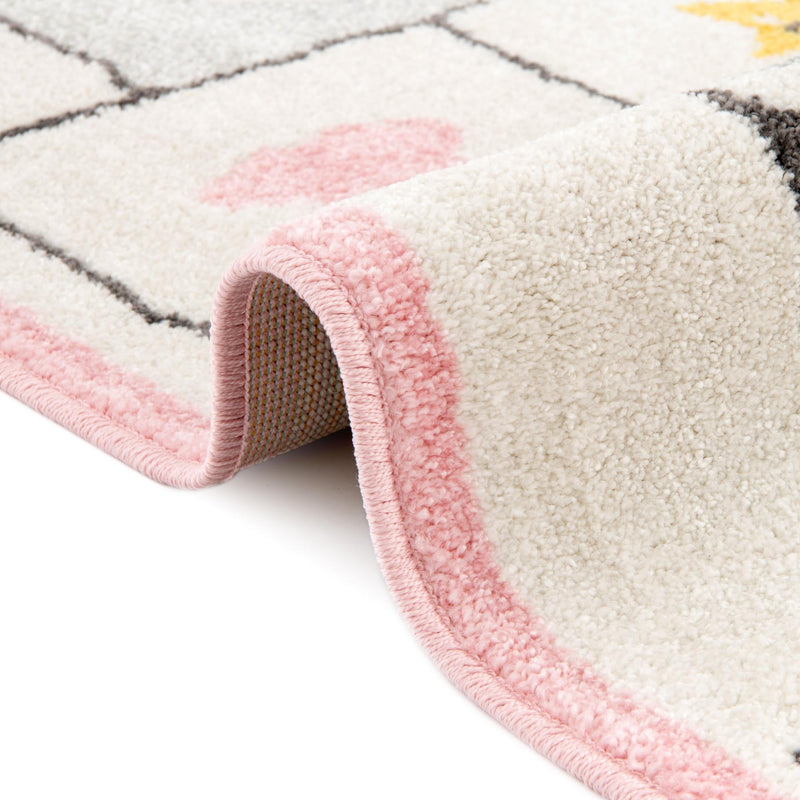 Playful Patterns Collection Area Rug - Swirl Rectangle Ivory lifestyle 9