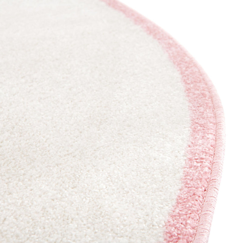 Playful Patterns Collection Area Rug - Swirl Round Ivory lifestyle 27