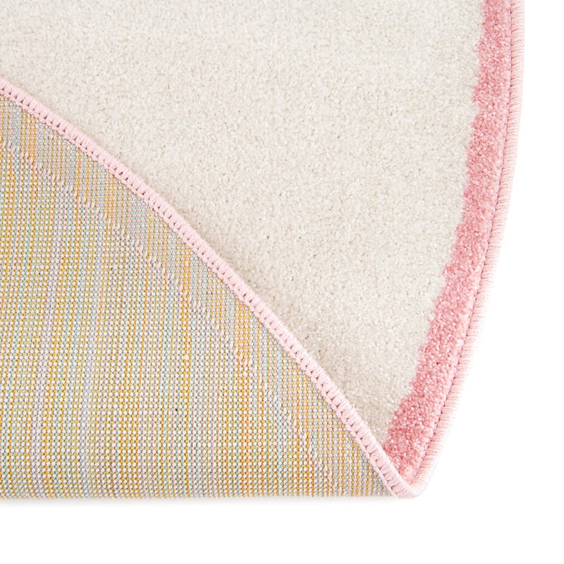 Playful Patterns Collection Area Rug - Swirl Round Ivory lifestyle 31