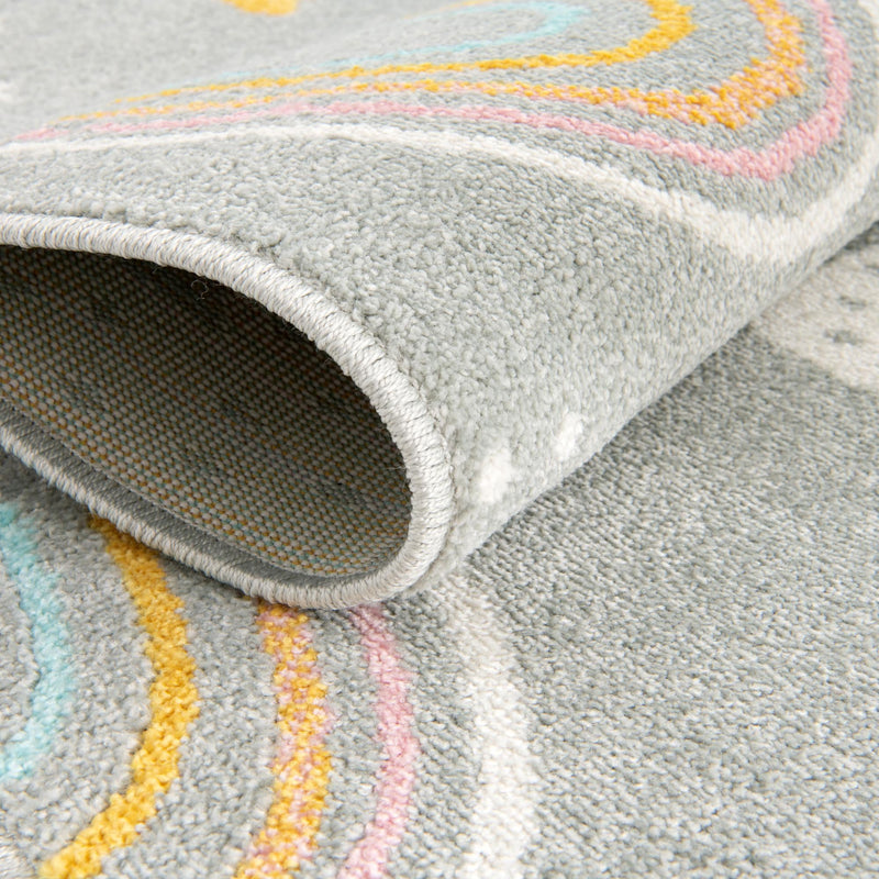 Playful Patterns Collection Area Rug - Pixel Rectangle Gray lifestyle 10