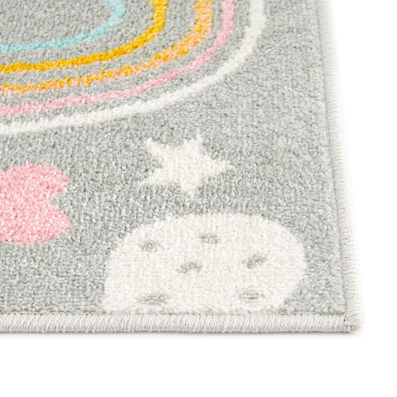 Playful Patterns Collection Area Rug - Pixel Rectangle Gray lifestyle 12