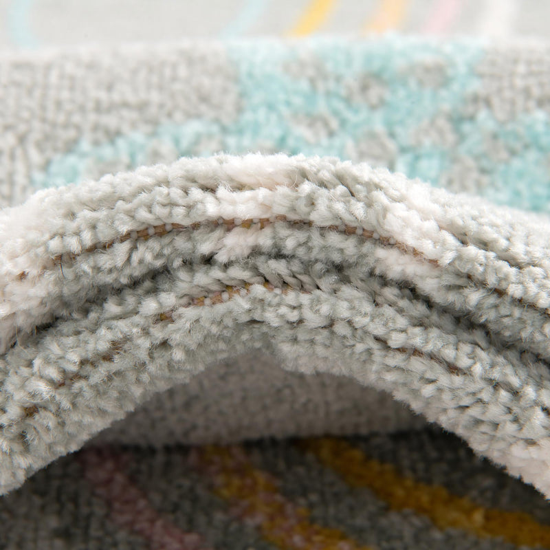 Playful Patterns Collection Area Rug - Pixel Rectangle Gray lifestyle 14
