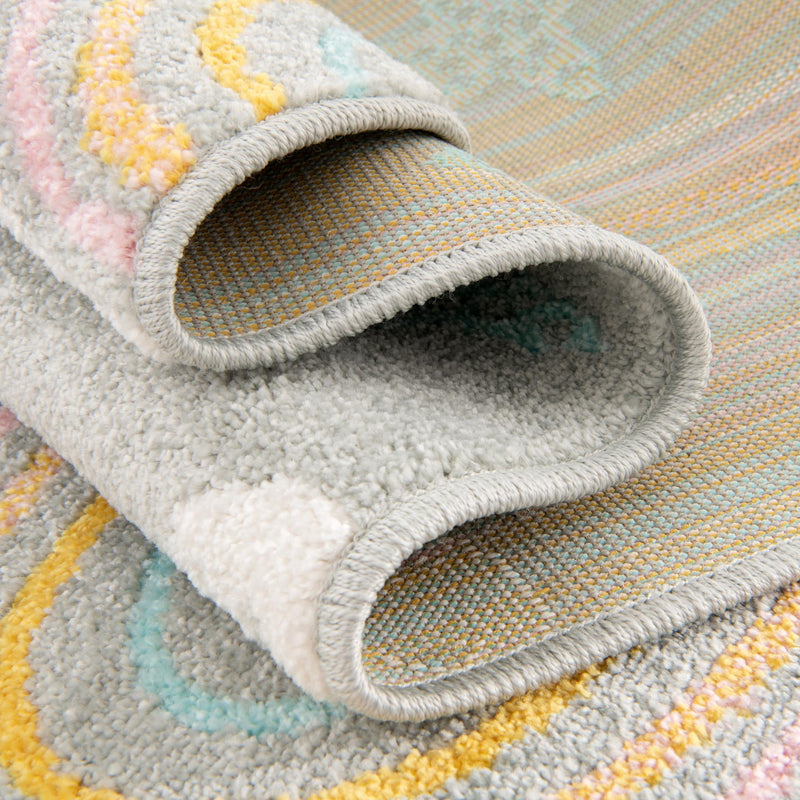 Playful Patterns Collection Area Rug - Pixel Rectangle Gray lifestyle 24