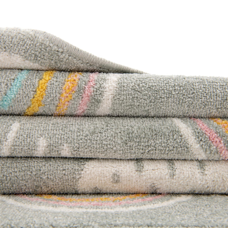 Playful Patterns Collection Area Rug - Pixel Rectangle Gray lifestyle 26