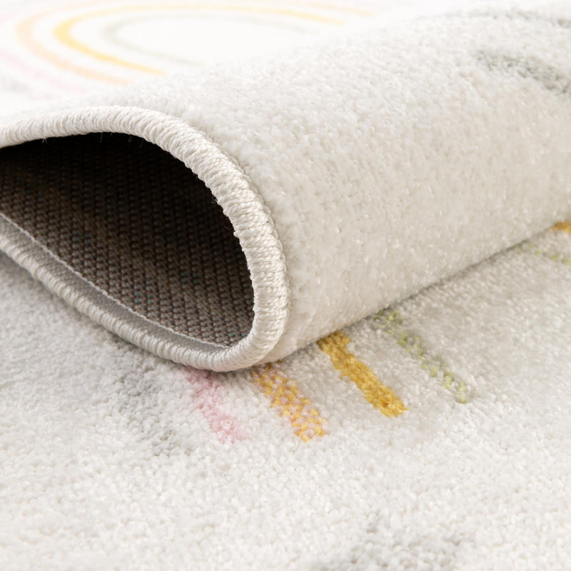 Playful Patterns Collection Area Rug - Pixel Rectangle Ivory lifestyle 9
