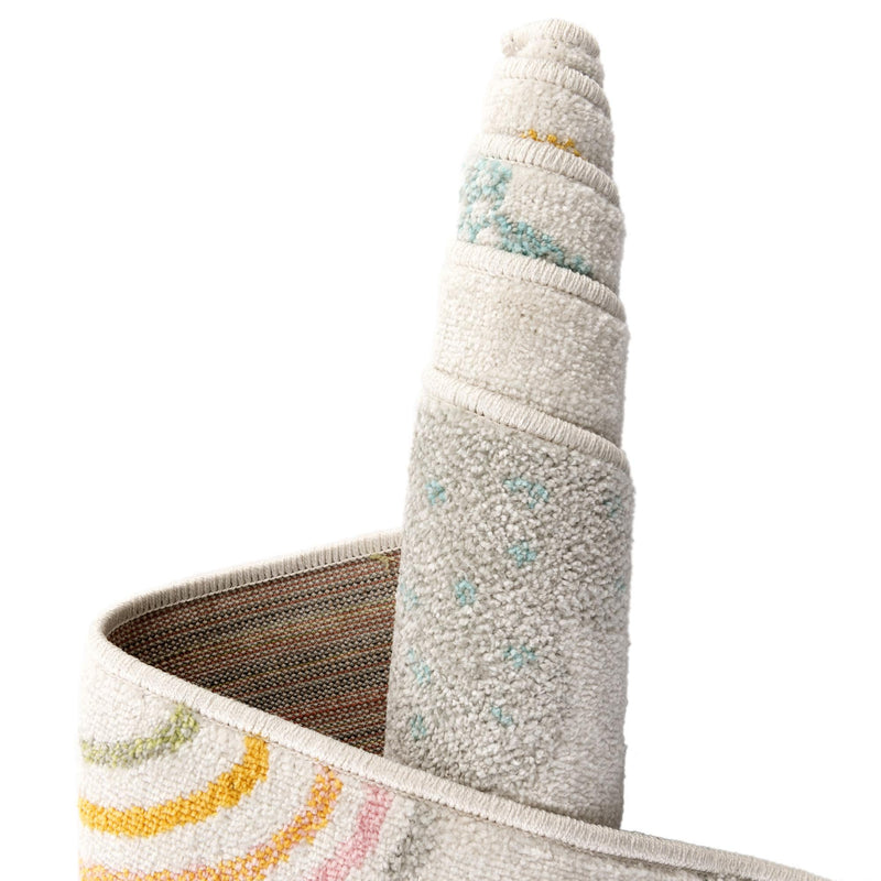 Playful Patterns Collection Area Rug - Pixel Rectangle Ivory lifestyle 19