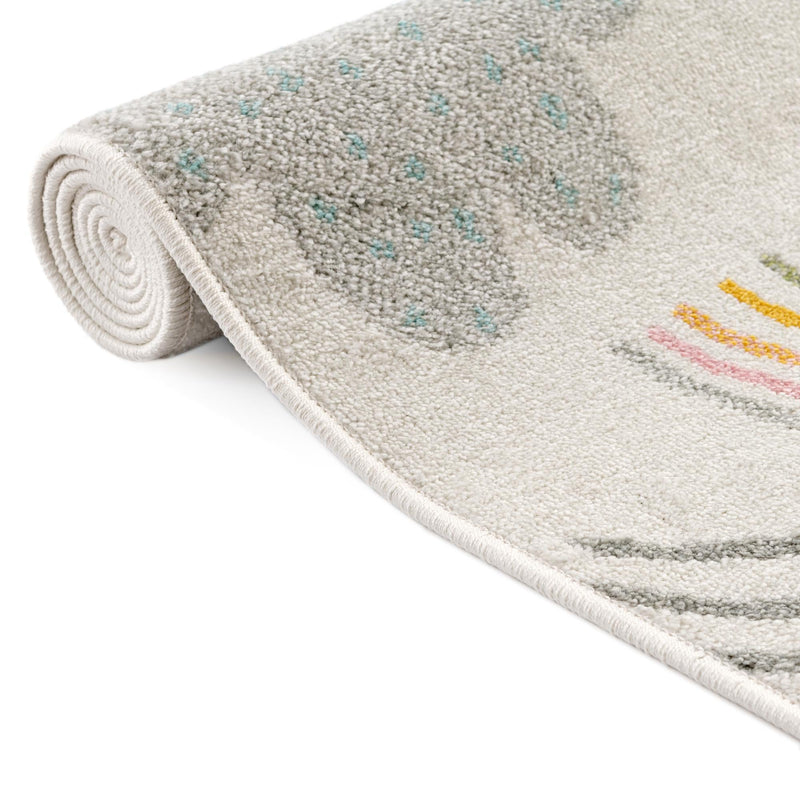 Playful Patterns Collection Area Rug - Pixel Rectangle Ivory lifestyle 21