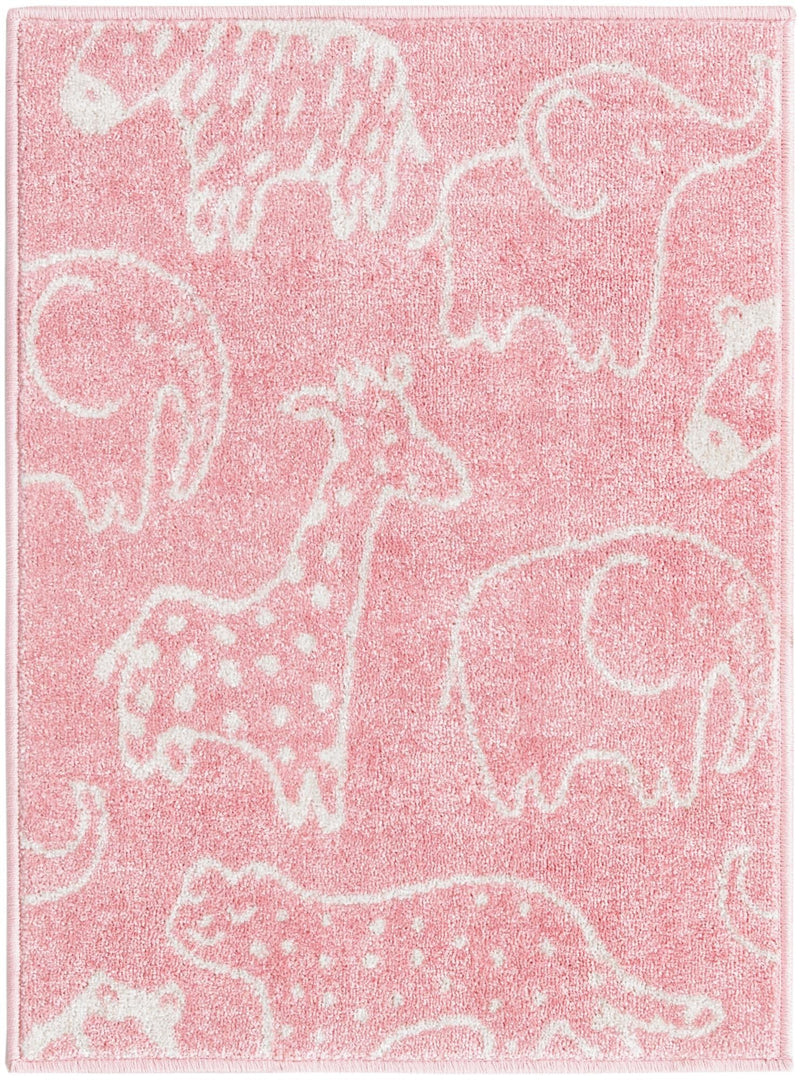 Playful Patterns Collection Area Rug - Spectrum Rectangle Pink Main