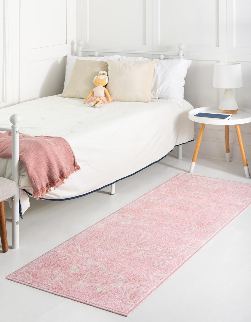 Playful Patterns Collection Area Rug - Spectrum Runner Pink lifestyle 34