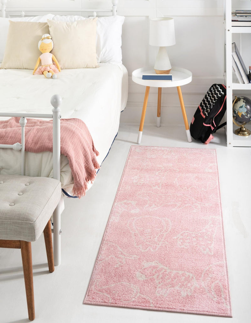 Playful Patterns Collection Area Rug - Spectrum Runner Pink lifestyle 37