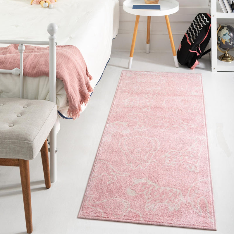 Playful Patterns Collection Area Rug - Spectrum Runner Pink lifestyle 70