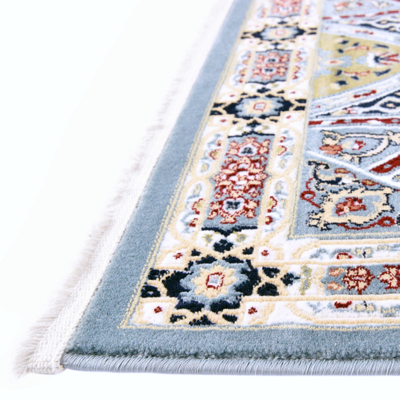 Persian Elegance Collection Area Rug - Hamedan (Blue) Square Blue lifestyle 62