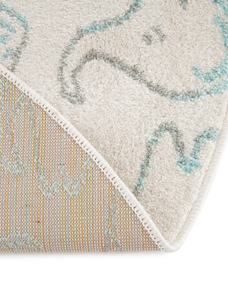 Playful Patterns Collection Area Rug - Spectrum Round Ivory lifestyle 54