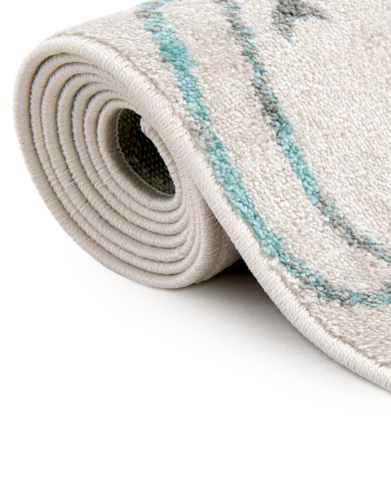 Playful Patterns Collection Area Rug - Spectrum Round Ivory lifestyle 63