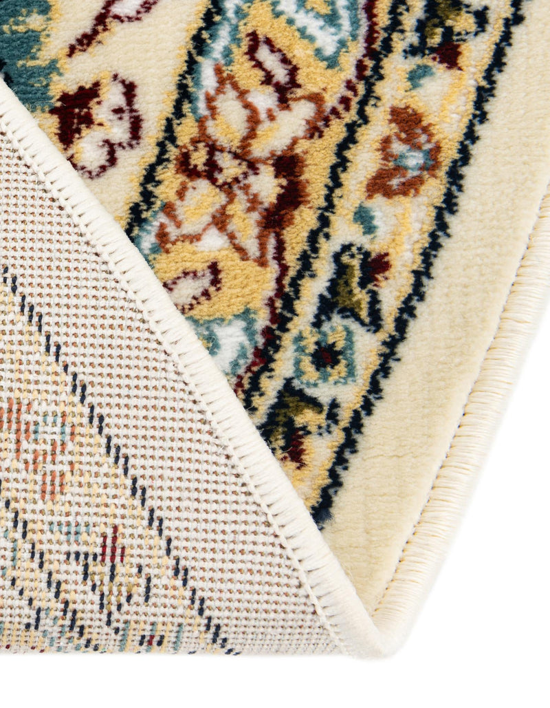 Persian Elegance Collection Area Rug - Ardabil Oval Ivory lifestyle 111